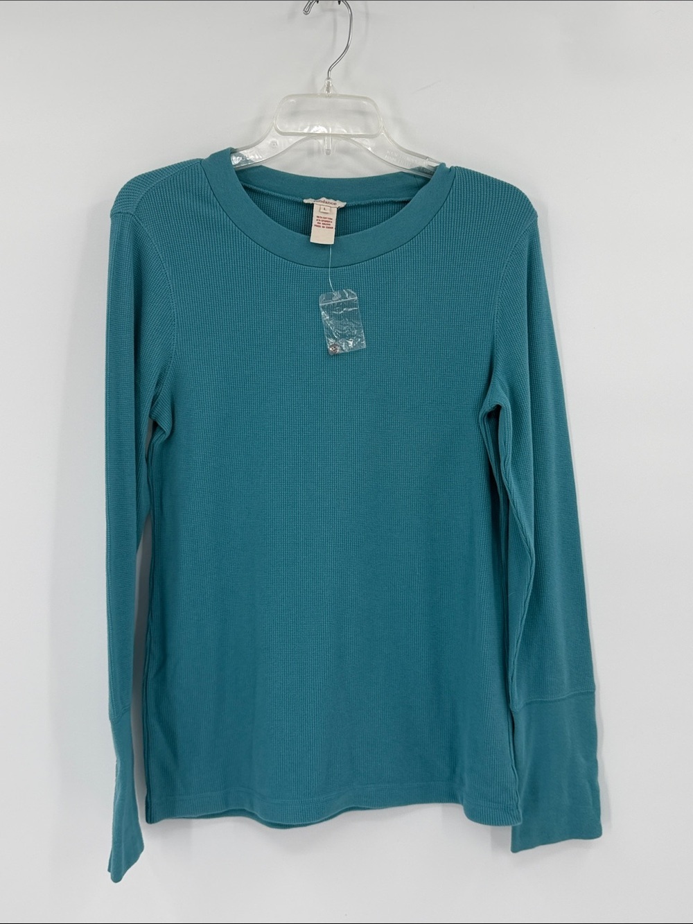 Sundance Long Sleeve Thermal Tee - Teal size large